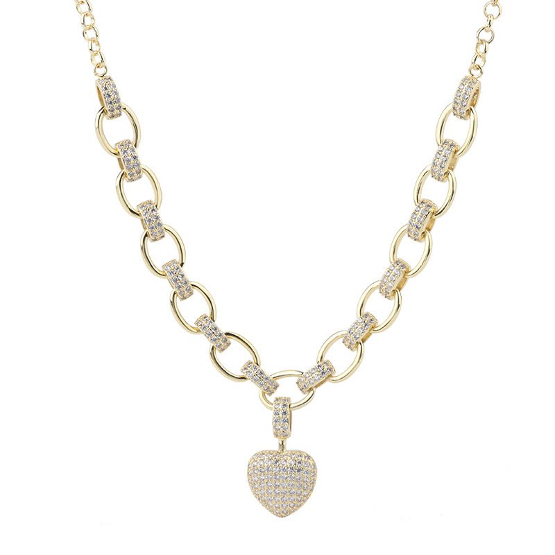Heart-Shaped Necklace And Bracelet Set - Image 6