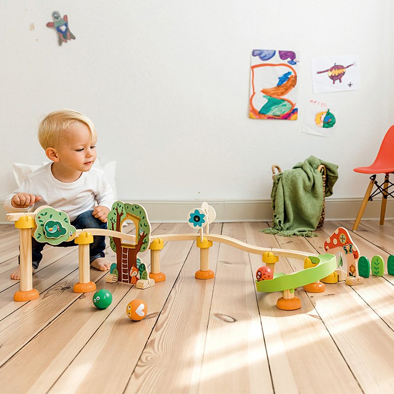 Wooden Educational Toys Pipe Building Blocks Ins Toy Assembly - Image 3