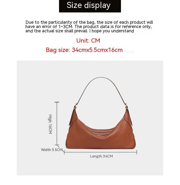 Leather One-shoulder Handbag - Image 7