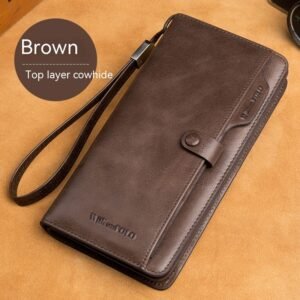Men's Long Wallet Genuine Leather
