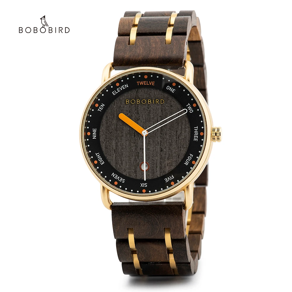 Wooden Quartz Watch Casual Wristwatch for Men - Image 9
