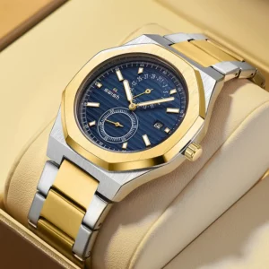 Fashion Octagonal Chronograph Quartz Watches Men