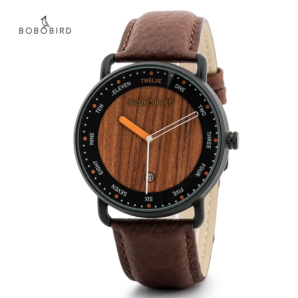 Wooden Quartz Watch Casual Wristwatch for Men - Image 8