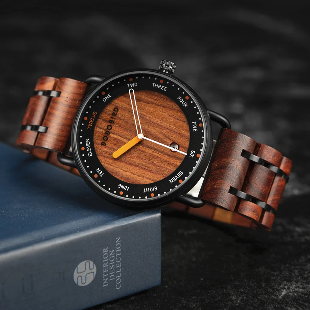 Wooden Quartz Watch Casual Wristwatch for Men - Image 2