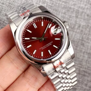36mm Fluted Bezel Wristwatch For Men NH35A Sapphire Crystal Baton Hand Luminous