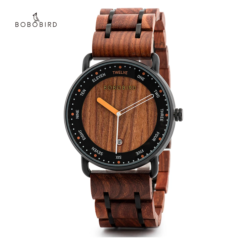 Wooden Quartz Watch Casual Wristwatch for Men - Image 10