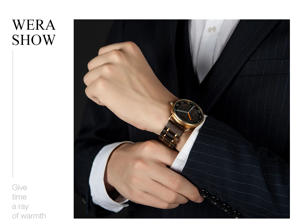 Wooden Quartz Watch Casual Wristwatch for Men - Image 17