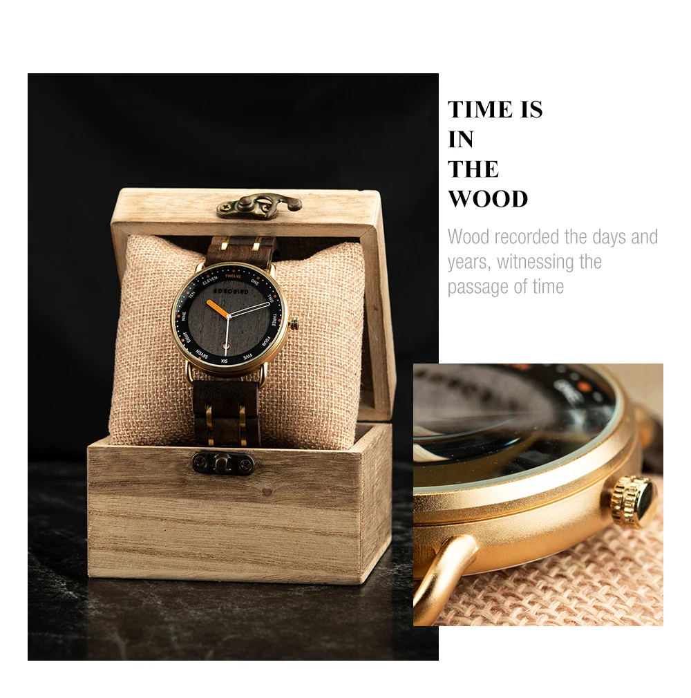 Wooden Quartz Watch Casual Wristwatch for Men - Image 16