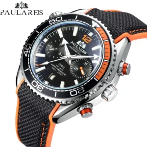 PAULAREIS New Sport Casual Alloy Men's Watches Luminous Automatic