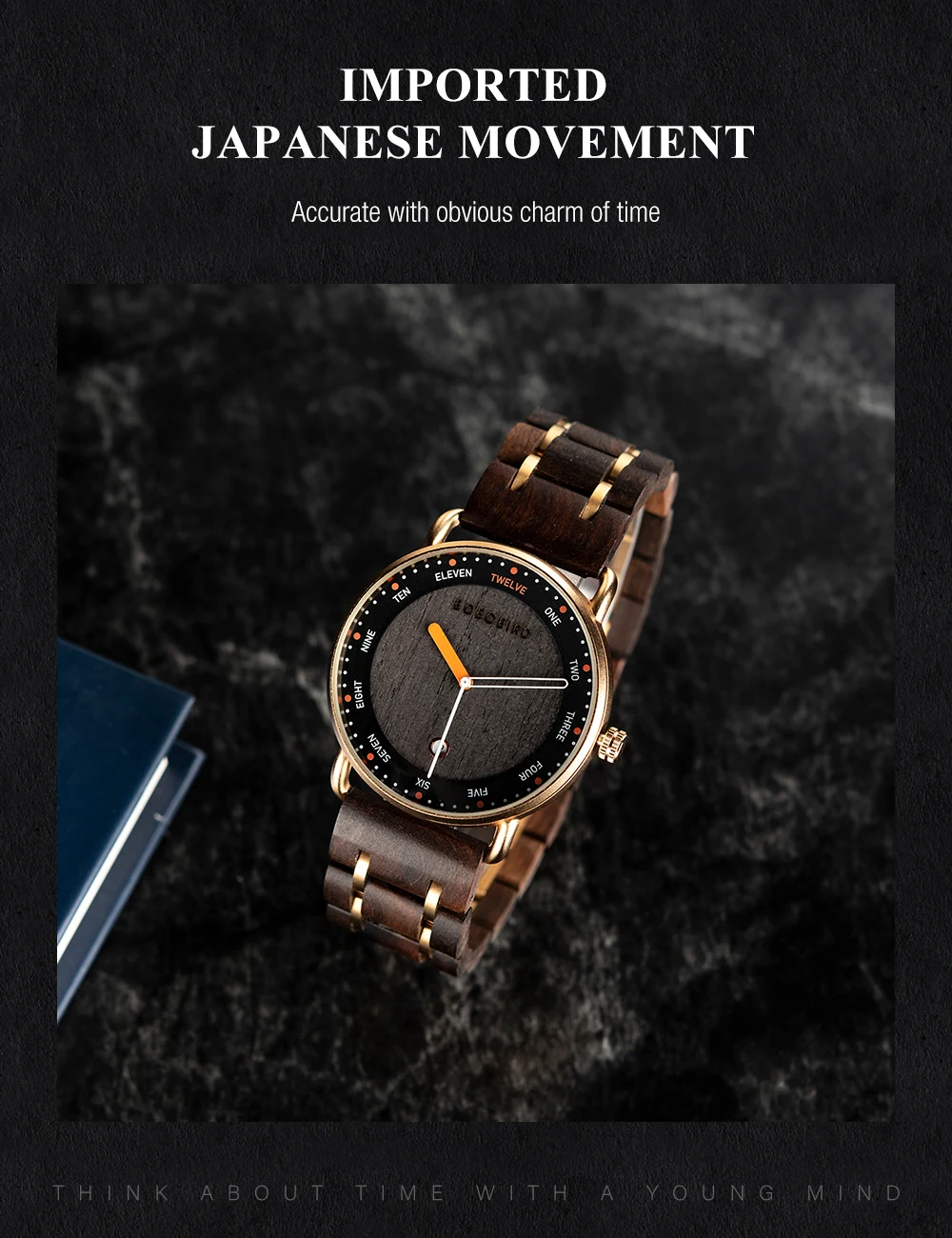 Wooden Quartz Watch Casual Wristwatch for Men - Image 15