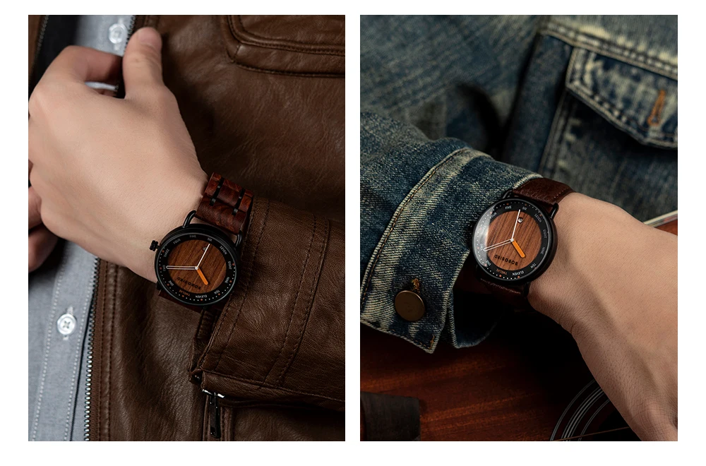 Wooden Quartz Watch Casual Wristwatch for Men - Image 18