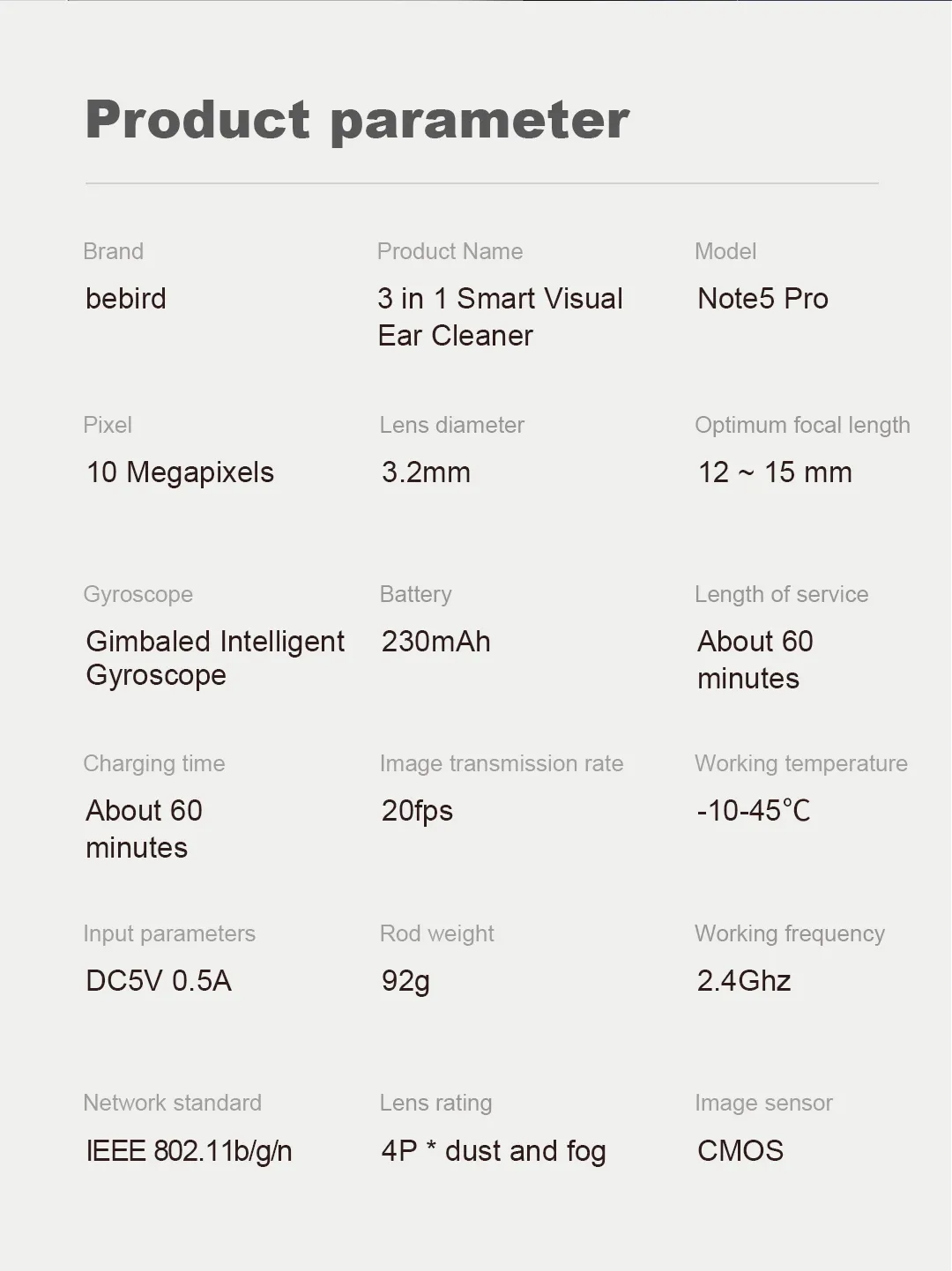 Smart Bebird Note5 Pro Ear Cleaner - Image 33