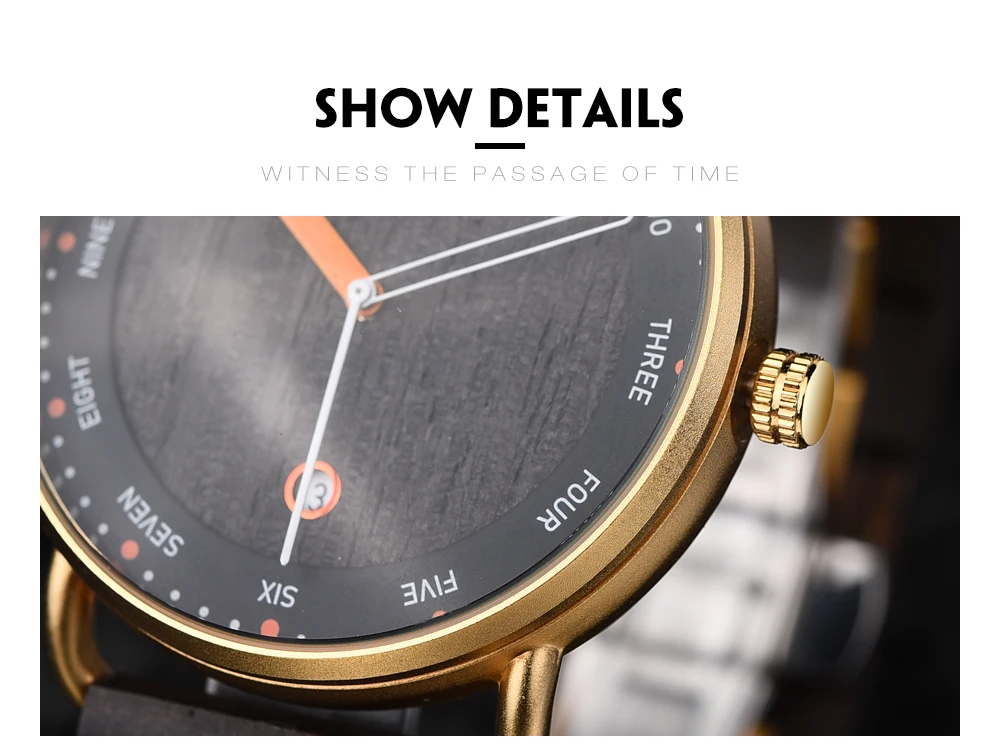 Wooden Quartz Watch Casual Wristwatch for Men - Image 20