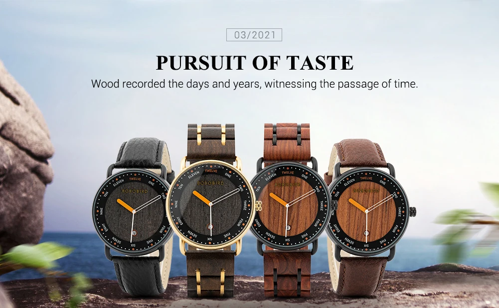 Wooden Quartz Watch Casual Wristwatch for Men - Image 11