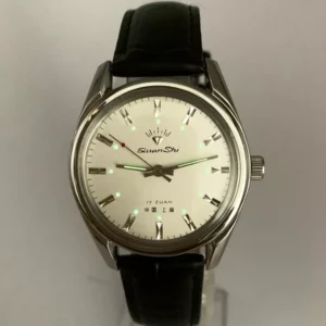 Old Shanghai Diamond Manual Mechanical Watch Genuine 7120 Retro Ultra thin Luminous All Steel Men's Watch