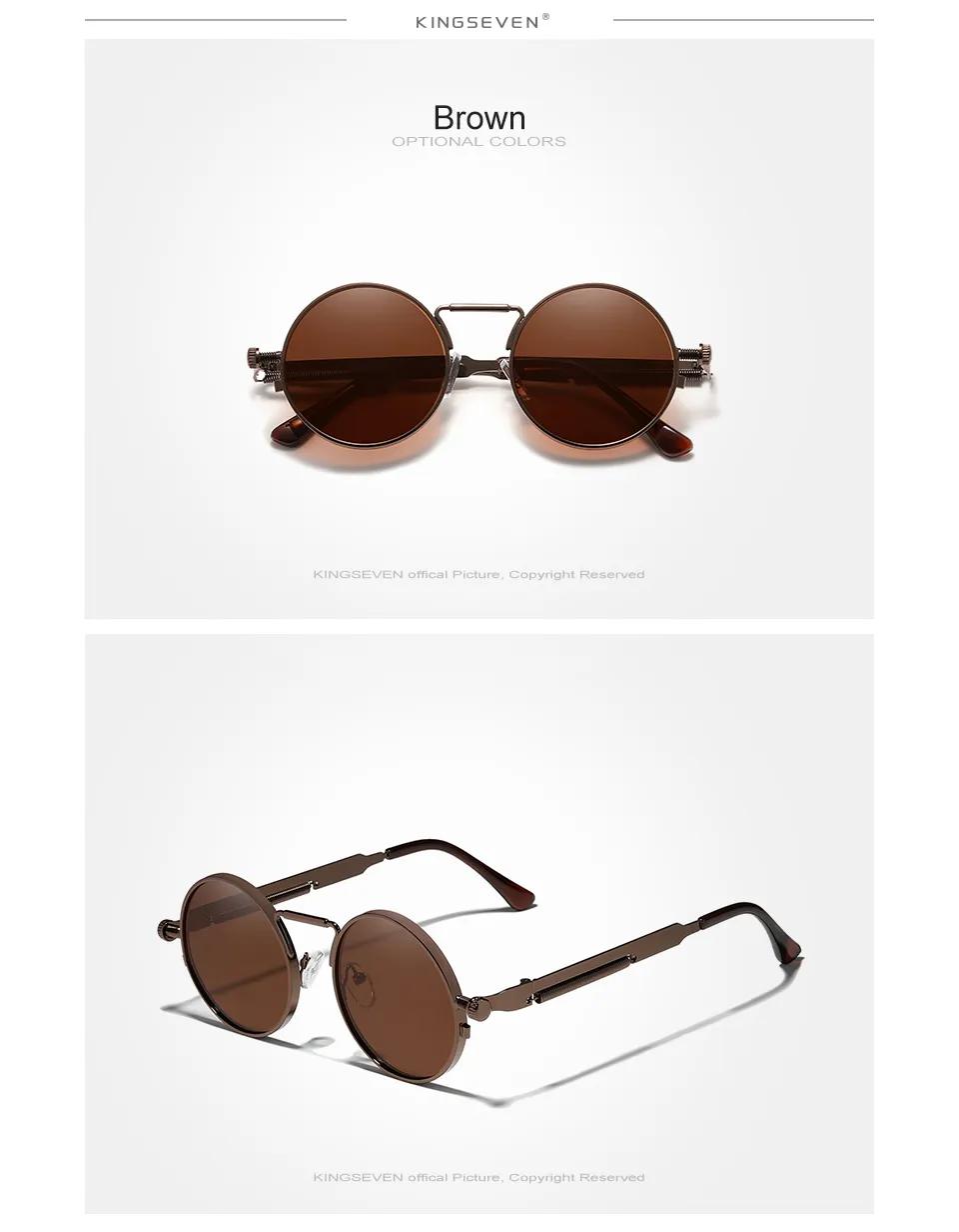 KINGSEVEN Gothic Steampunk Sunglasses - Image 21
