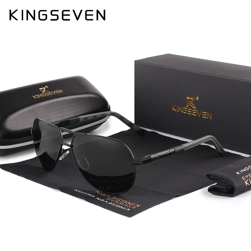 KINGSEVEN Men Vintage Aluminum Polarized Sunglasses - Image 5
