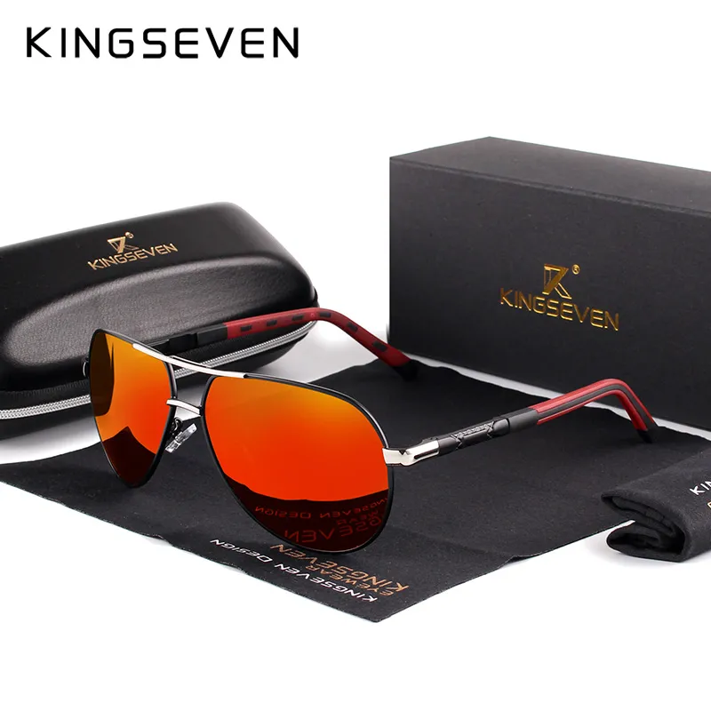 KINGSEVEN Men Vintage Aluminum Polarized Sunglasses - Image 11