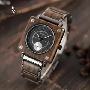 Top Luxury Wood Watch Men Quartz Gift Box L-R14