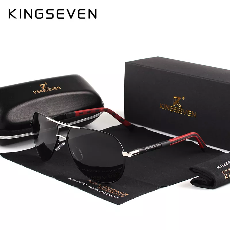 KINGSEVEN Men Vintage Aluminum Polarized Sunglasses - Image 8
