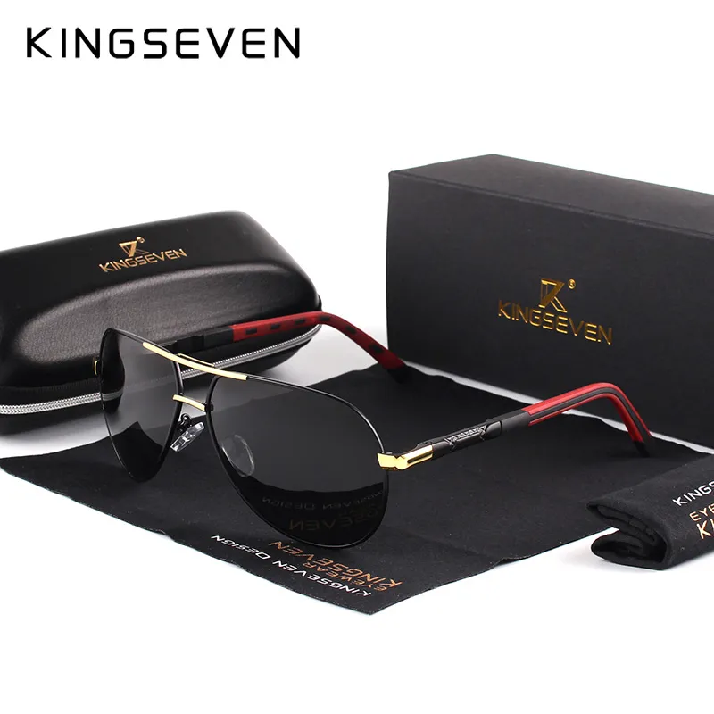 KINGSEVEN Men Vintage Aluminum Polarized Sunglasses - Image 7