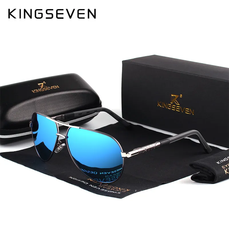KINGSEVEN Men Vintage Aluminum Polarized Sunglasses - Image 10