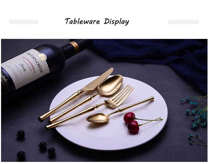 24pcs Stainless Steel Cutlery Set - Image 13