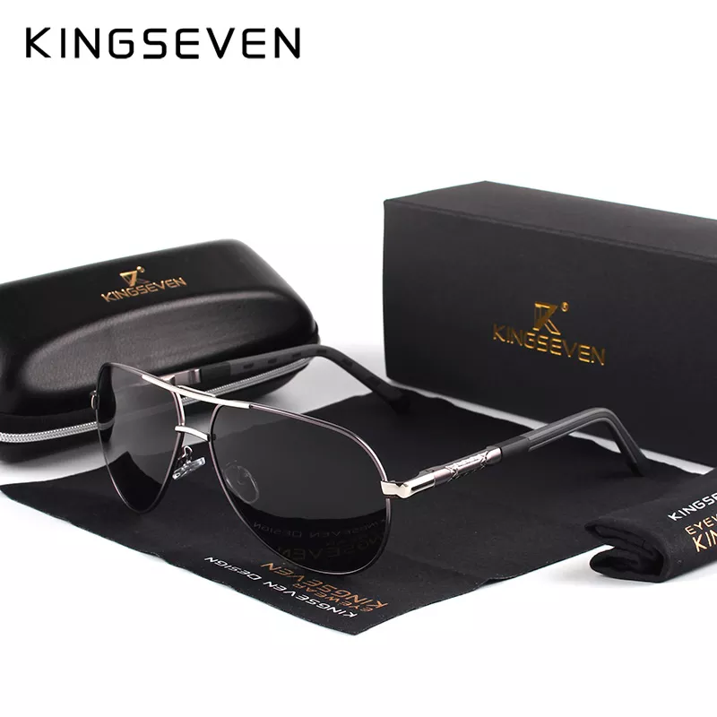 KINGSEVEN Men Vintage Aluminum Polarized Sunglasses - Image 9