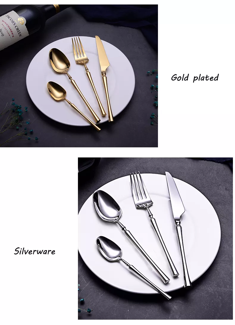 24pcs Stainless Steel Cutlery Set - Image 16