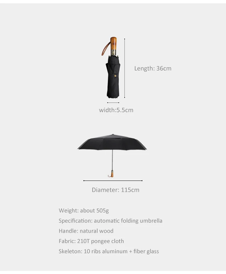 Automatic Umbrella Men Business Style - Image 12