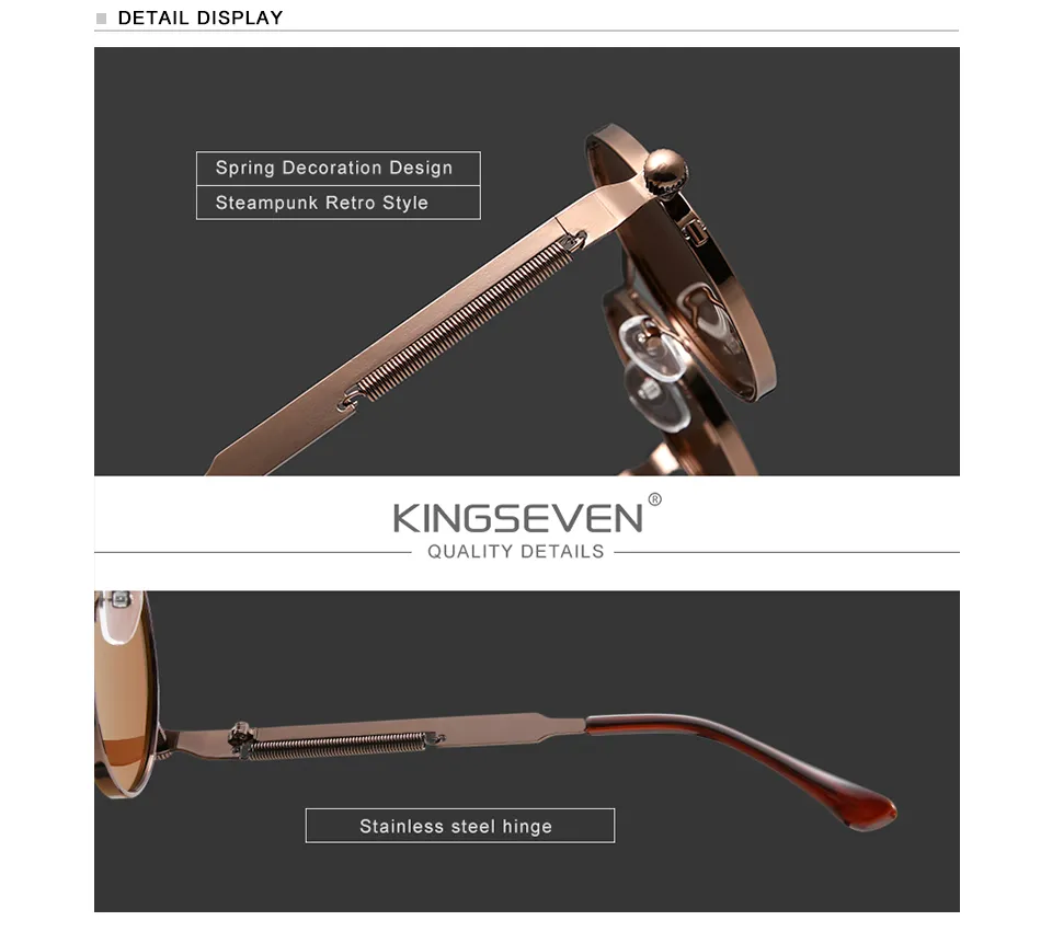 KINGSEVEN Gothic Steampunk Sunglasses - Image 14