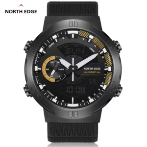 Men's Digital Watch Running Cycling Sports Watches Waterproof 50M World Time Speed Illuminator