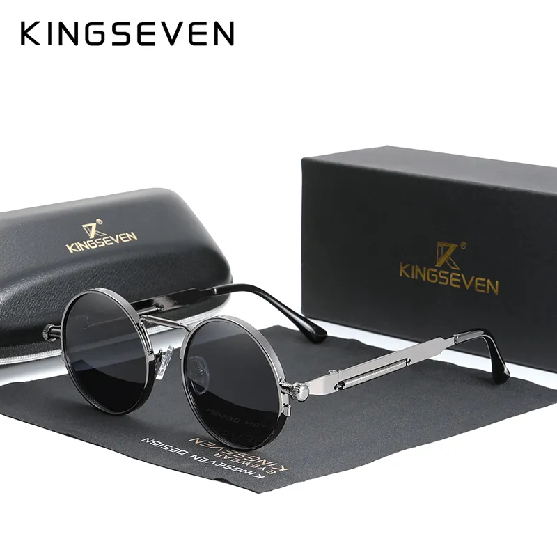 KINGSEVEN Gothic Steampunk Sunglasses - Image 8