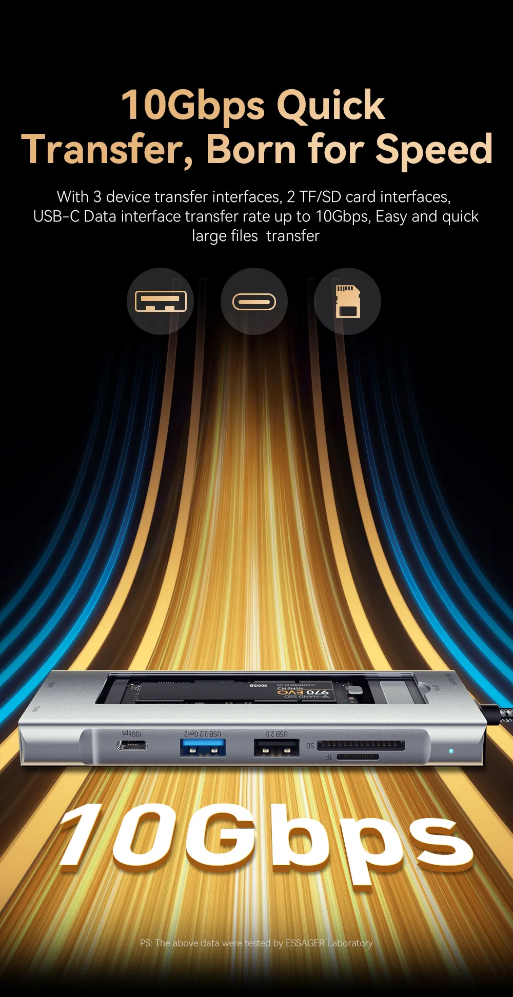 Essager 8-in-1 USB Hub - Image 17