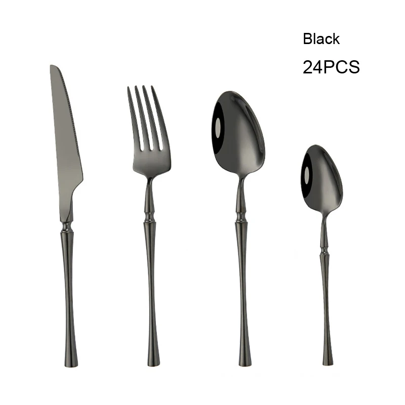 24pcs Stainless Steel Cutlery Set - Image 7