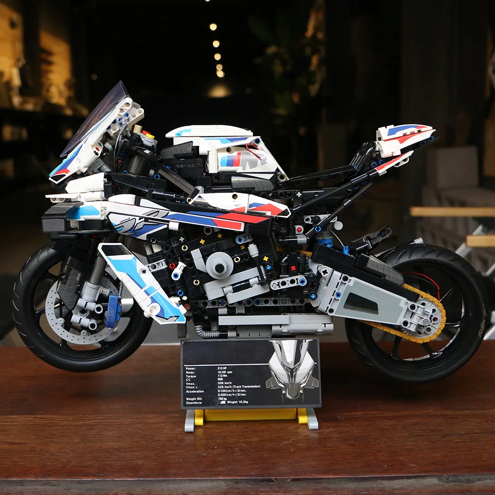Technical Expert Famous Motorcycle Model Building Blocks Simulation Locomotive Bricks Assembly MOC Toys for Boys Birthday Gifts - Image 3