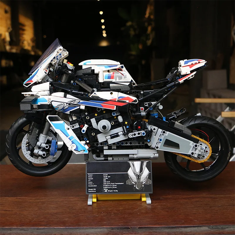 Technical Expert Famous Motorcycle Model Building Blocks Simulation Locomotive Bricks Assembly MOC Toys for Boys Birthday Gifts - Image 11