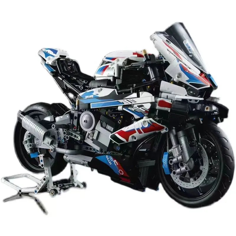 Technical Expert Famous Motorcycle Model Building Blocks Simulation Locomotive Bricks Assembly MOC Toys for Boys Birthday Gifts - Image 9