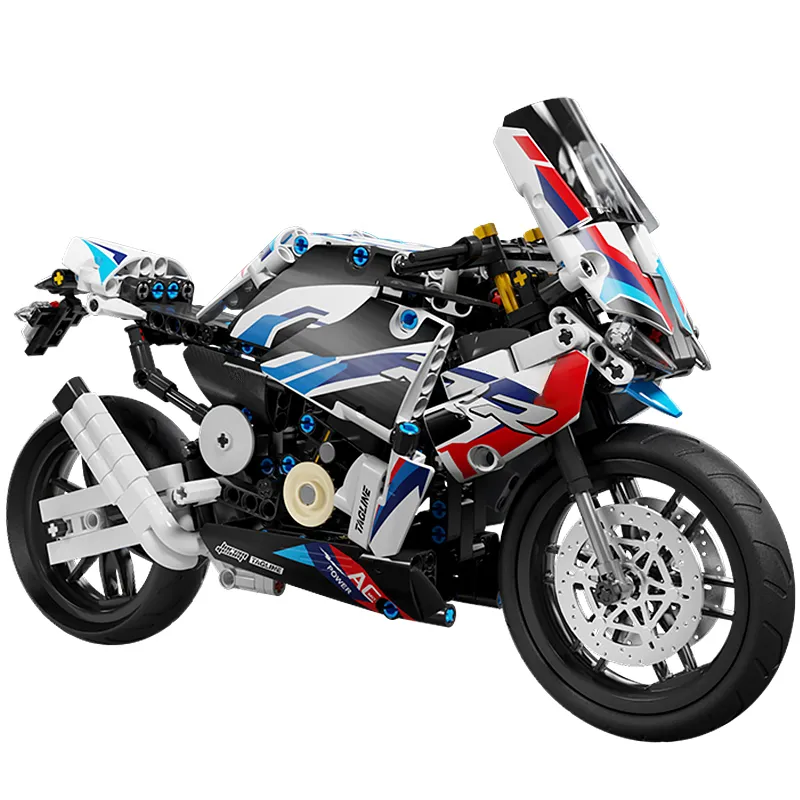 Technical Expert Famous Motorcycle Model Building Blocks Simulation Locomotive Bricks Assembly MOC Toys for Boys Birthday Gifts - Image 7