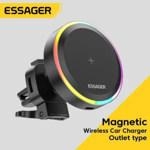 Essager RGB Magnetic Car Phone Holder 15W