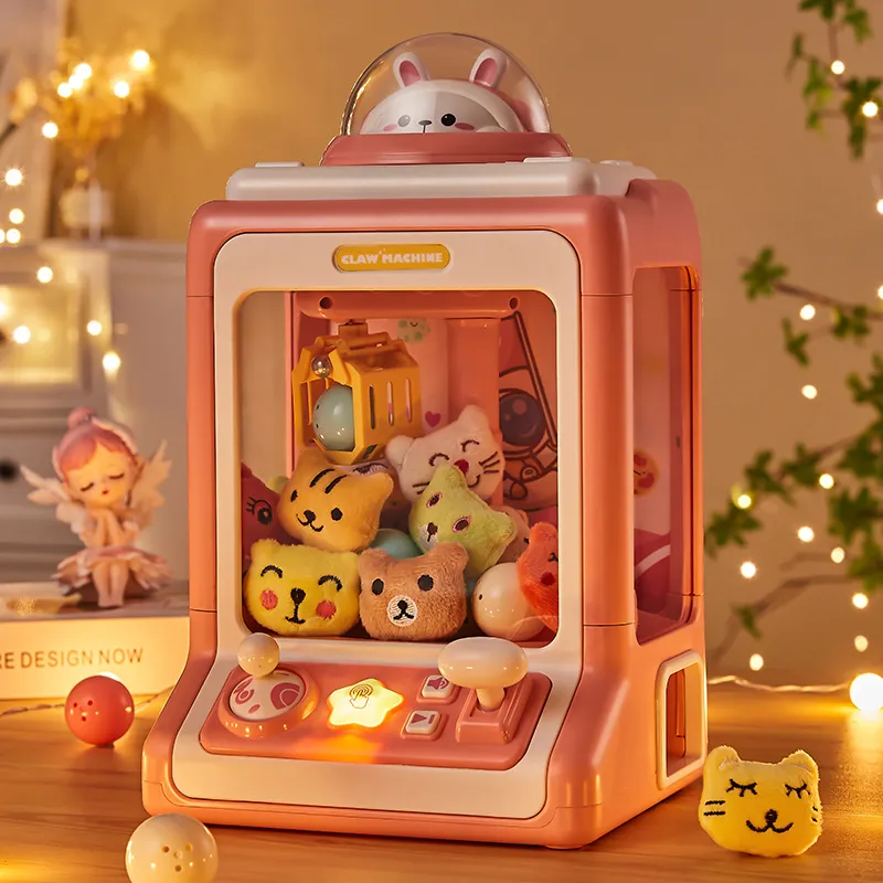 Automatic Doll Machine Toy for Kids Mini Cartoon Coin Operated Play Game Claw Crane Machines with Light Music Children Toy Gifts - Image 3
