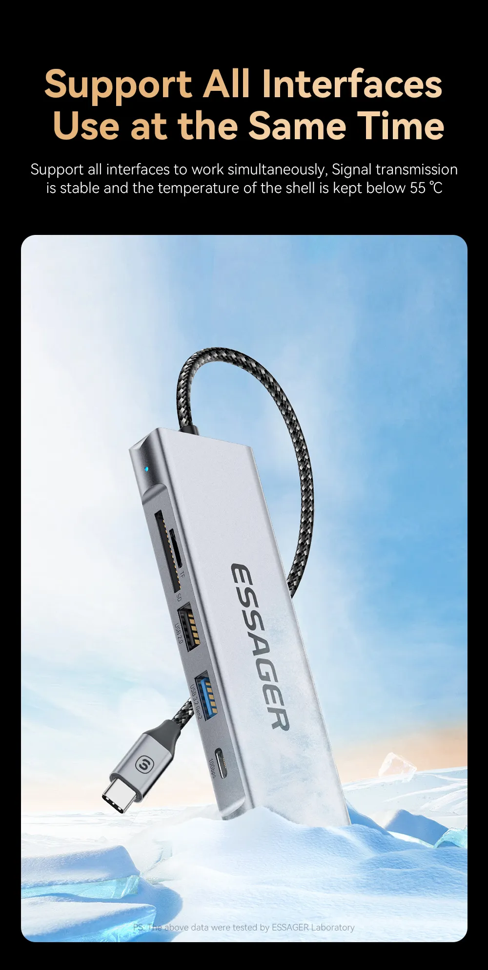 Essager 8-in-1 USB Hub - Image 21