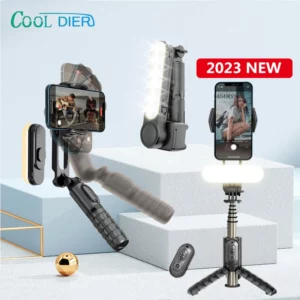 Wireless Foldable Gimbal Stabilizer Selfie Stick