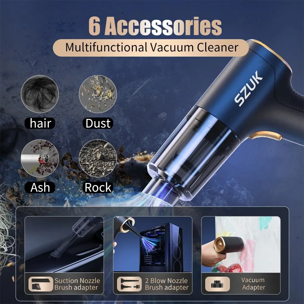 SZUK Mini18000PA Car Vacuum Cleaner - Image 3