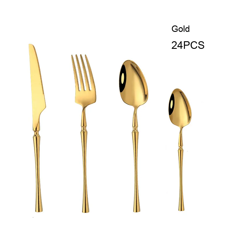 24pcs Stainless Steel Cutlery Set - Image 9