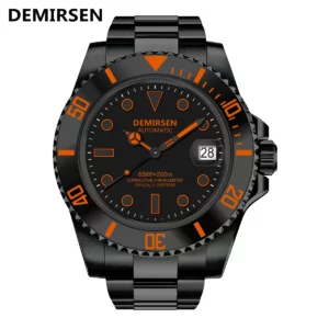Demirsen Luxury Sapphire Glass Automatic Wristwatch Waterproof 200M