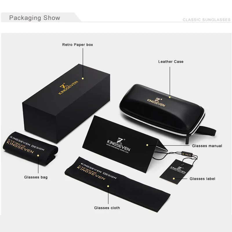 KINGSEVEN Men Vintage Aluminum Polarized Sunglasses - Image 6