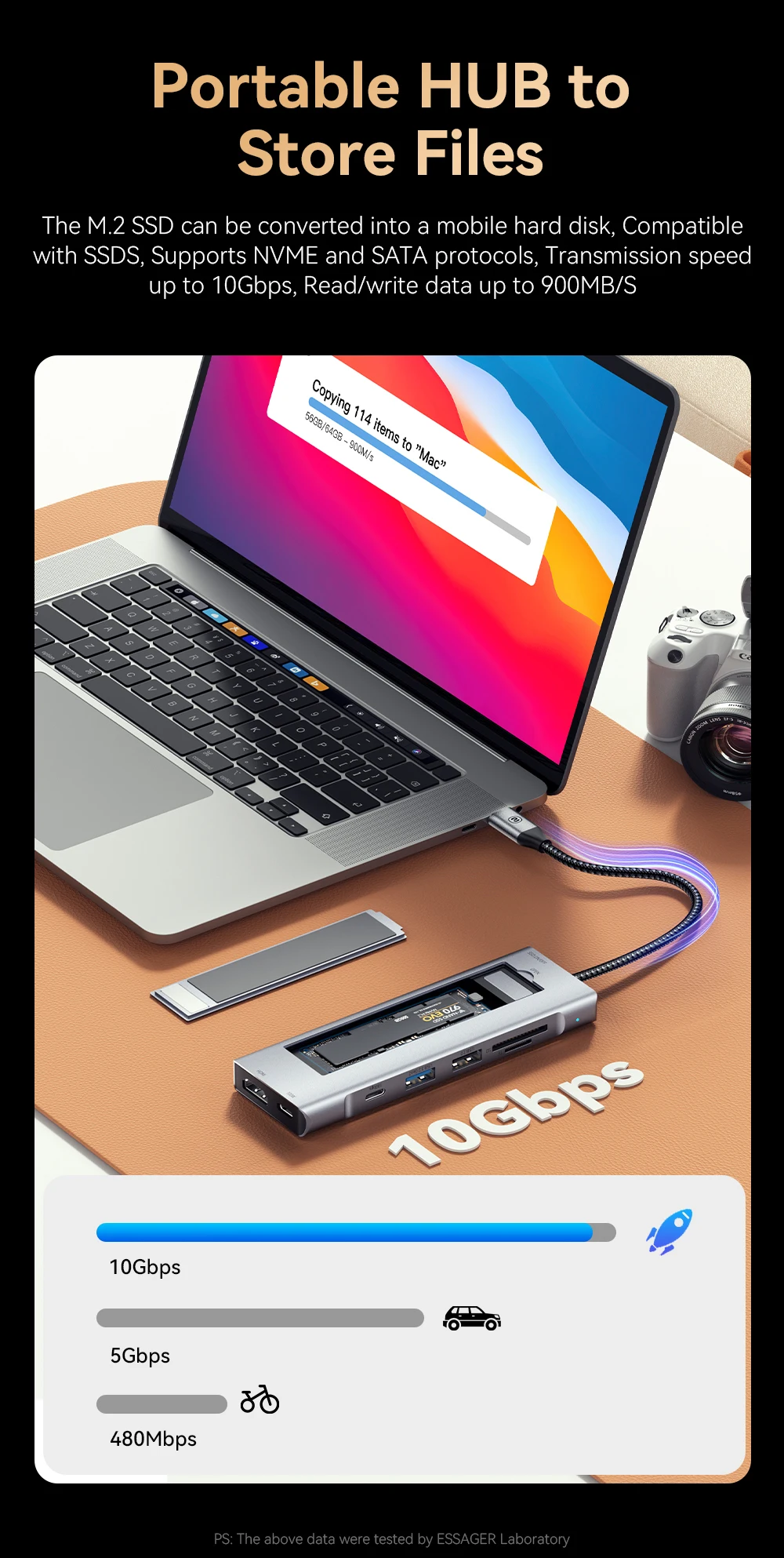 Essager 8-in-1 USB Hub - Image 11