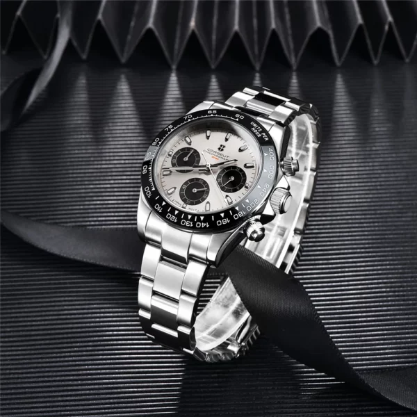 Luxury Watch Sapphire Brand Quartz Chronograph Premium Metal Strap ...