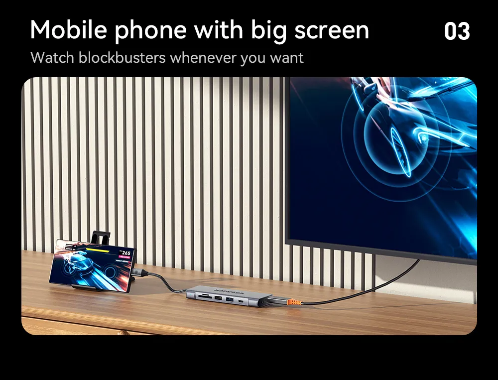 Essager 8-in-1 USB Hub - Image 23